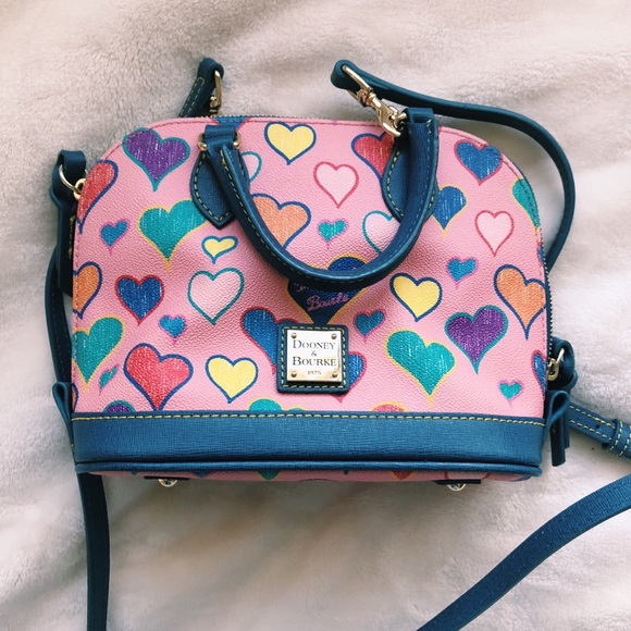 Dooney & Bourke Handbags - Dooney & Bourke Hearts Ruby Mini Satchel